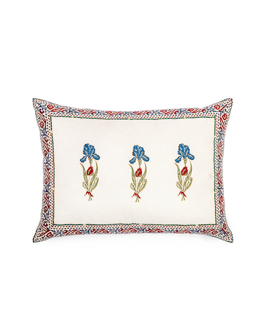 Blooming Iris Cushion Cover Medium