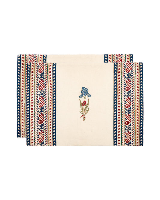 Blooming Iris Placemats Set of 2