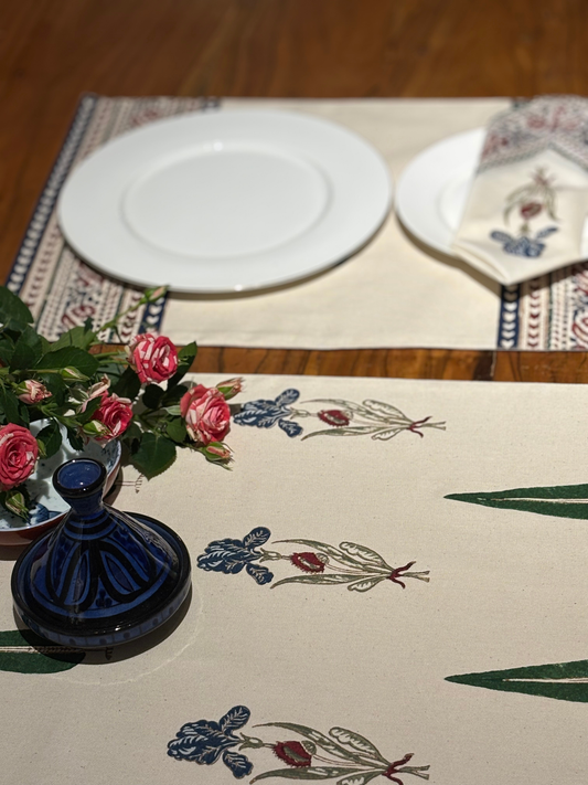 Blooming Iris Table Runner