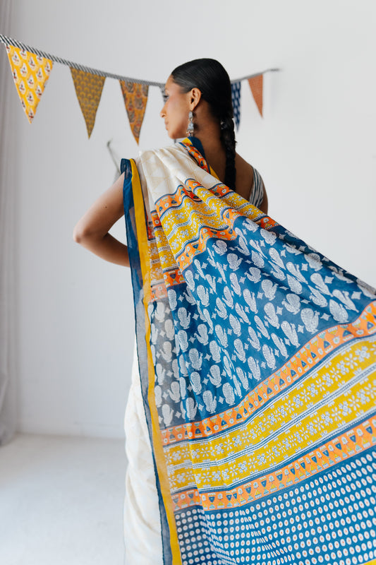 Peacock Sari