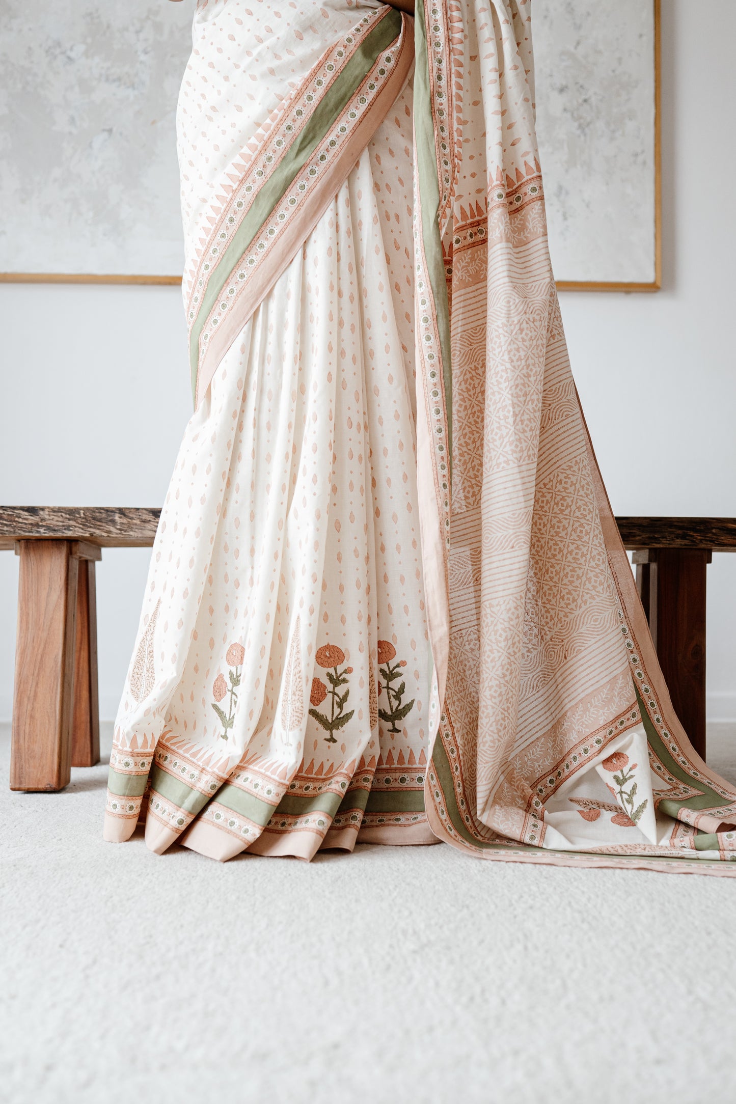 Pink Saru Sari