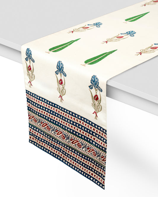 Blooming Iris Table Runner