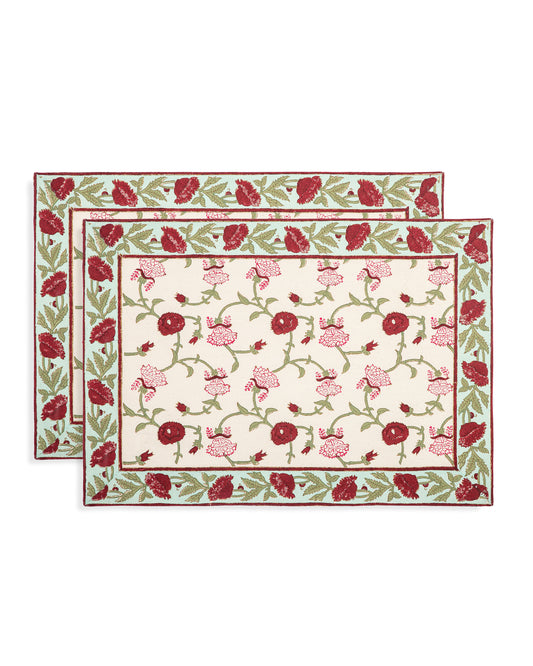 Poppy Placemats Set of 2
