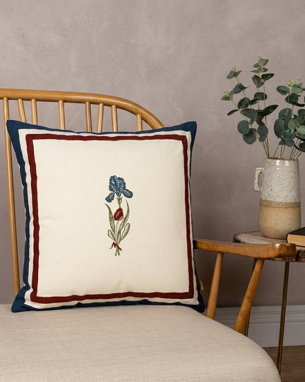 Blooming Iris Cushion Cover I