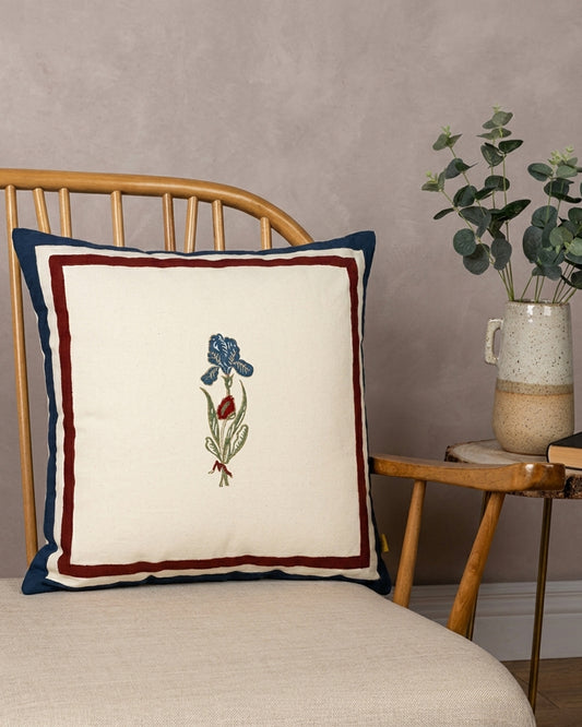 Blooming Iris Cushion Cover Small