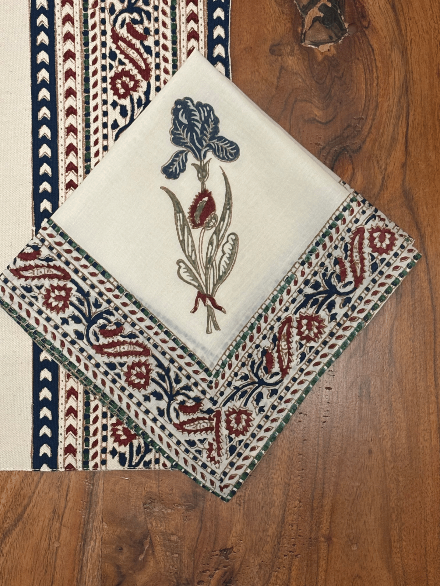 Blooming Iris  Napkin Set of 2