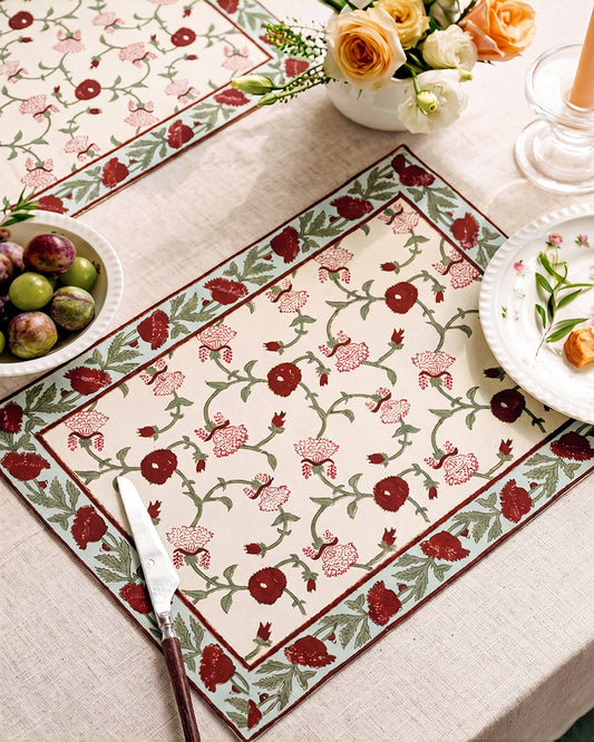 Poppy Placemats Set of 2