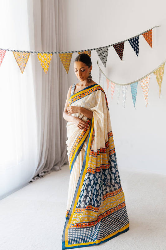 Peacock Sari