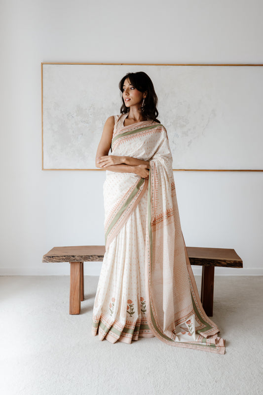 Pink Saru Sari