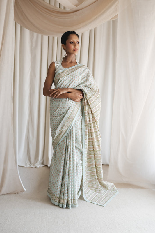 Blue Mist Sari