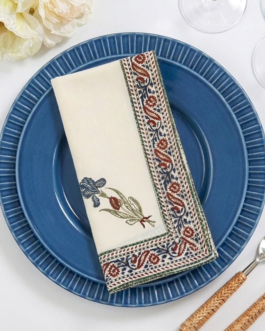 Blooming Iris  Napkin Set of 2